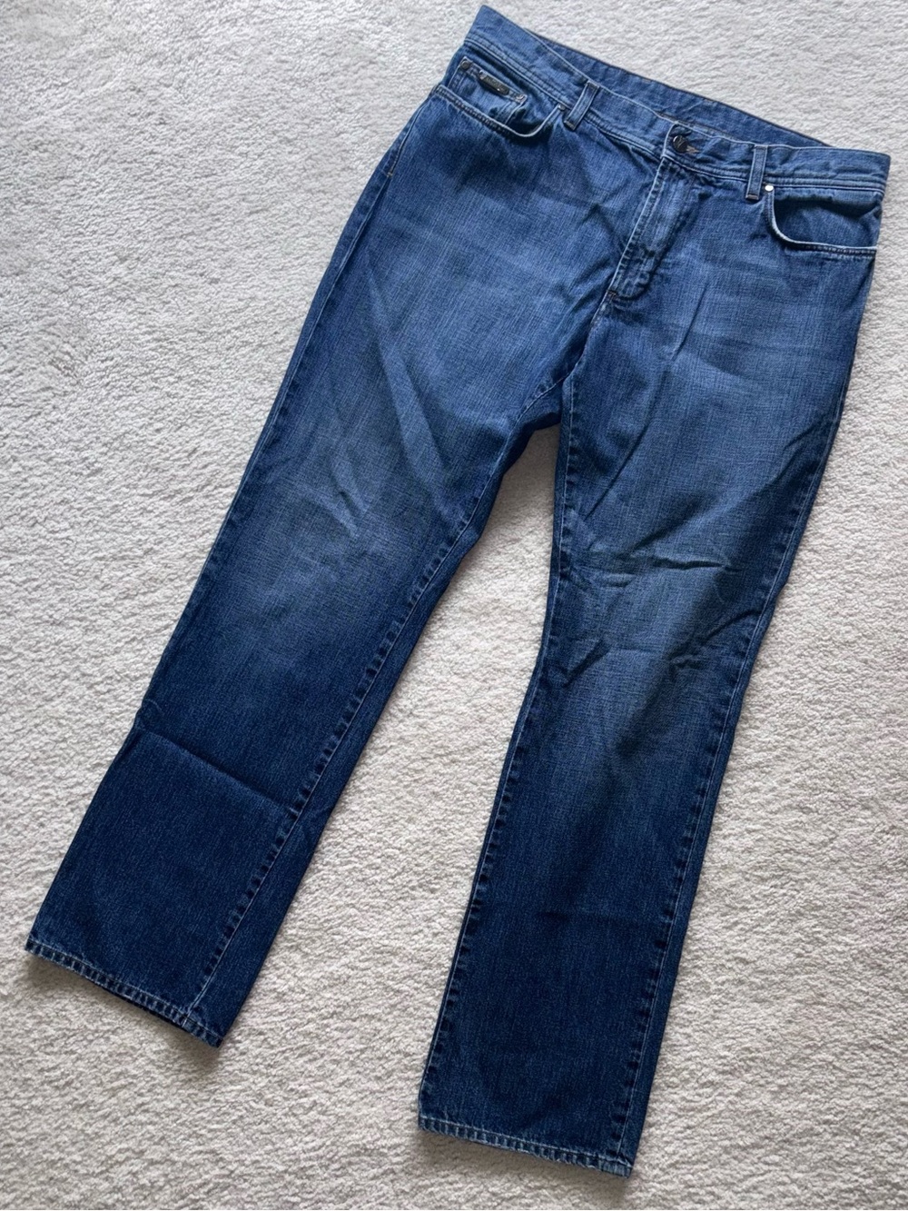Versace Collection Men's Straight Jeans Blue Denim 38x34
